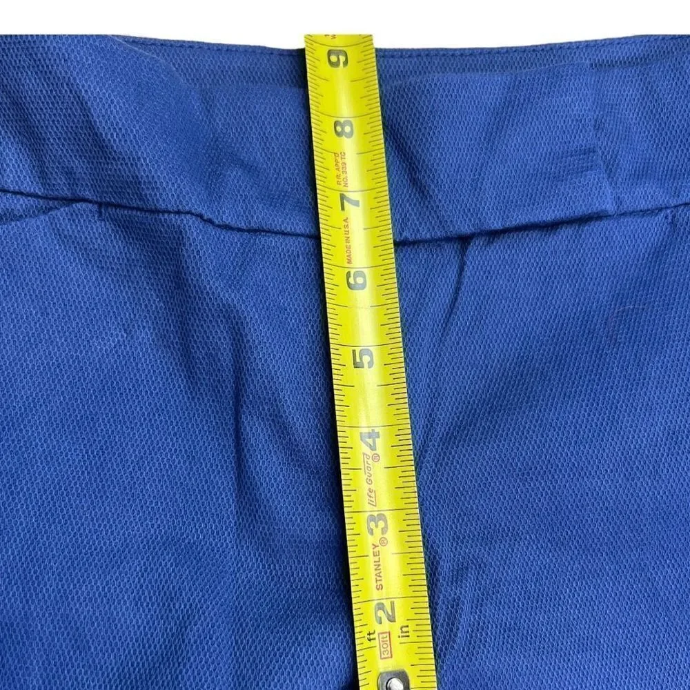 Ann Taylor Signature Pants Women's Size 0 Straight Leg Chino Blue Trouser Pants